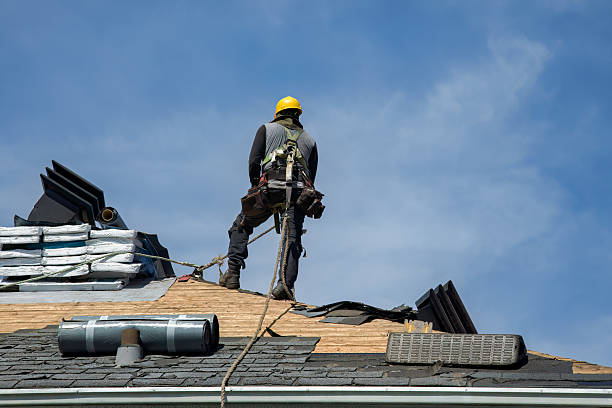 Professional Roofing technician working in Knoxville, IA